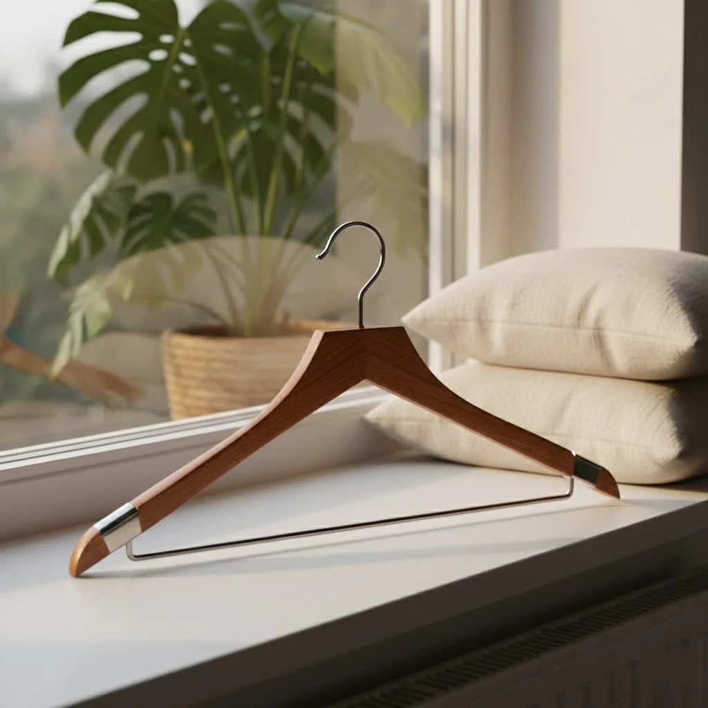 Metal clothes hangers for an organized wardrobe